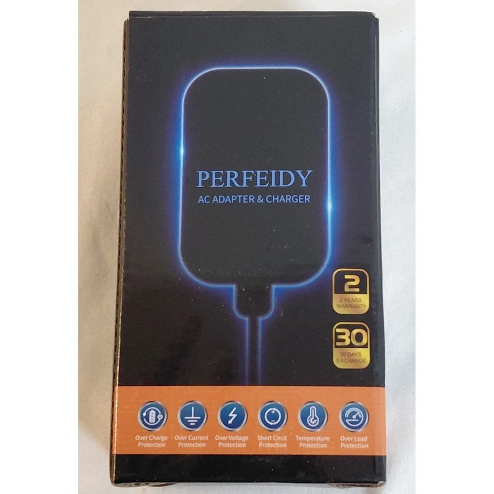 Perfeidy Universal AC Adapter Charger 15V 2A 30W Pwer Supply Switching Plug Tips